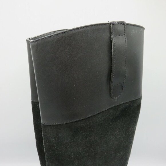 Steve Madden Womens 6 Ritte Leather Upper Black Winter Riding Boots Tall Shaft - Picture 2 of 11